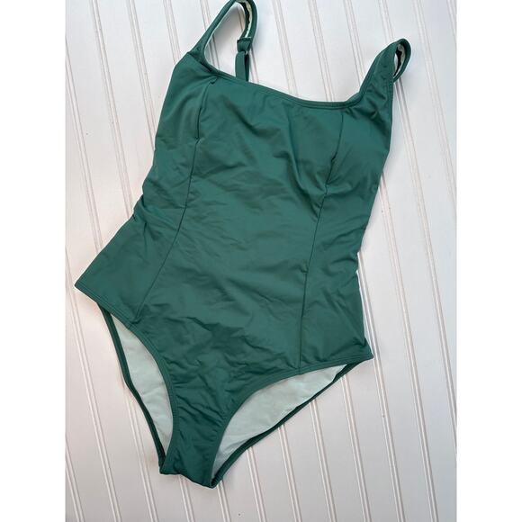 NWT Cupshe Eucalyptus Lace-Up Slim & Sculpt One-Piece Swimsuit BUNDLE Size L - Picture 3 of 6